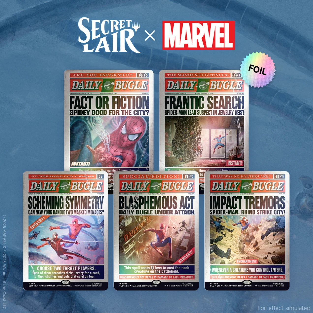 SECRET LAIR X MARVEL'S SPIDER-MAN: DAILY BUGLE BREAKING NEWS FOIL EDITION