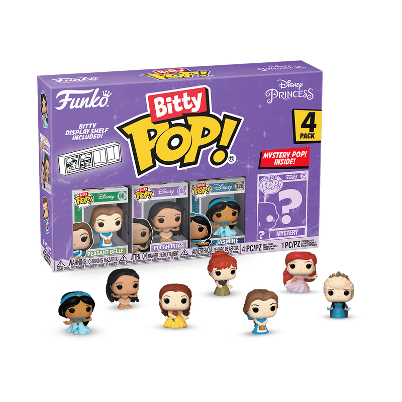 DISNEY BITTY Funko POP! DISNEY PRINCESS 4-PACK SERIES 2