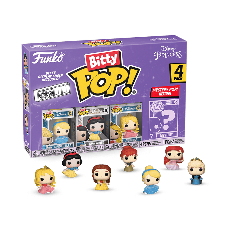 DISNEY BITTY Funko POP! DISNEY PRINCESS 4-PACK SERIES 3