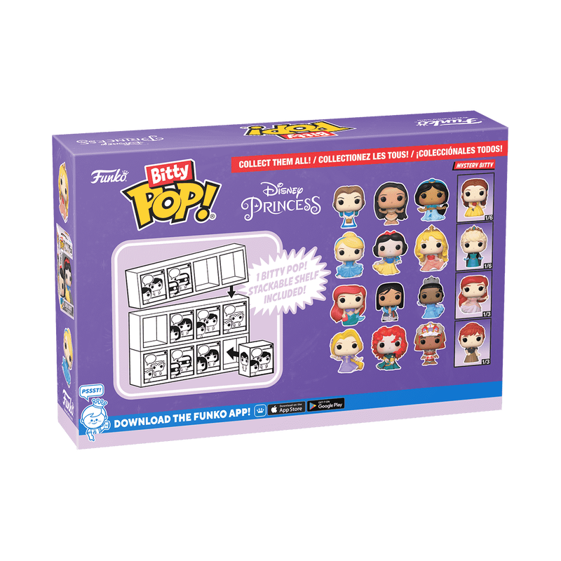 DISNEY BITTY Funko POP! DISNEY PRINCESS 4-PACK SERIES 2