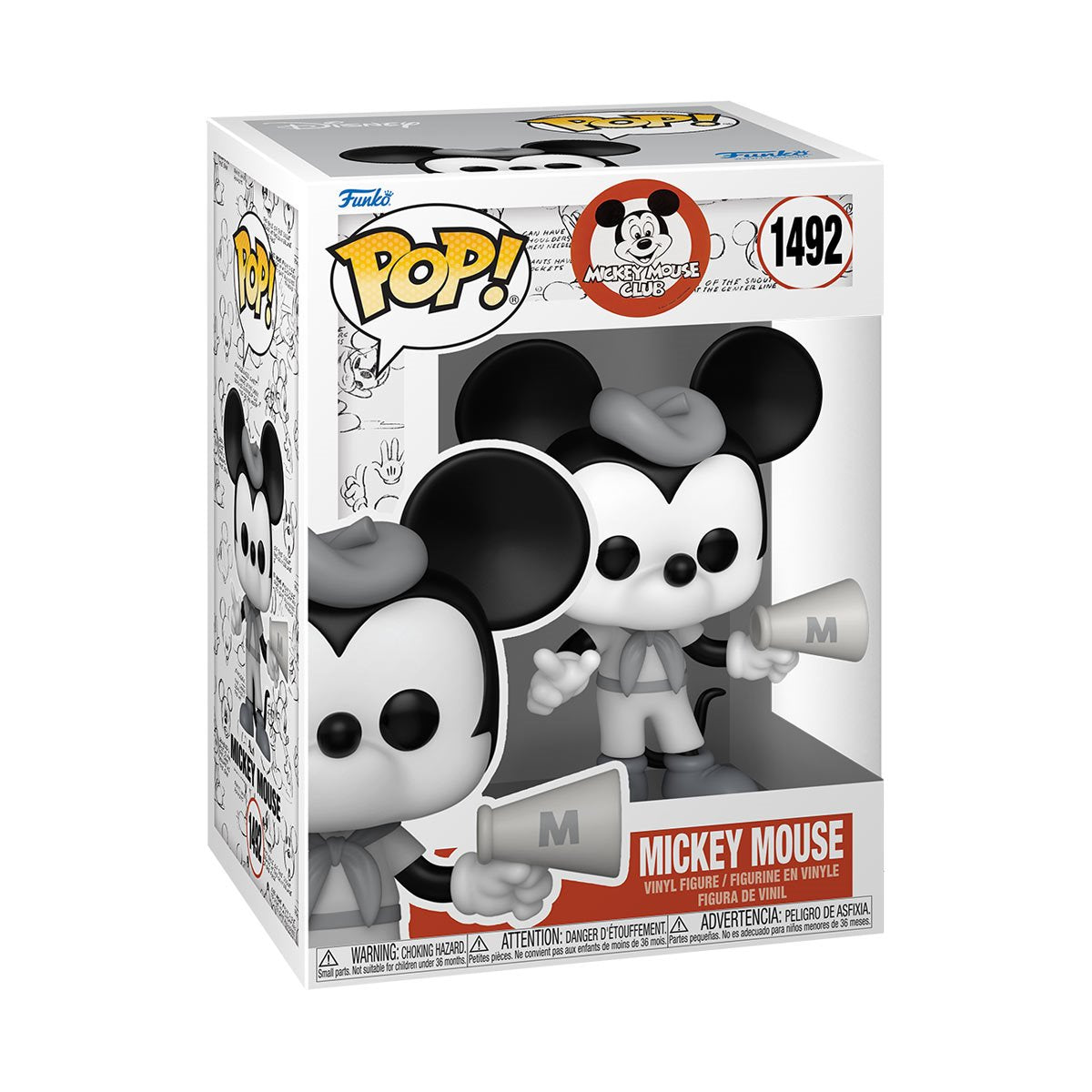 Mickey Mouse Club Mickey Mouse (Black and White) Funko Pop! Vinyl Figure #1492