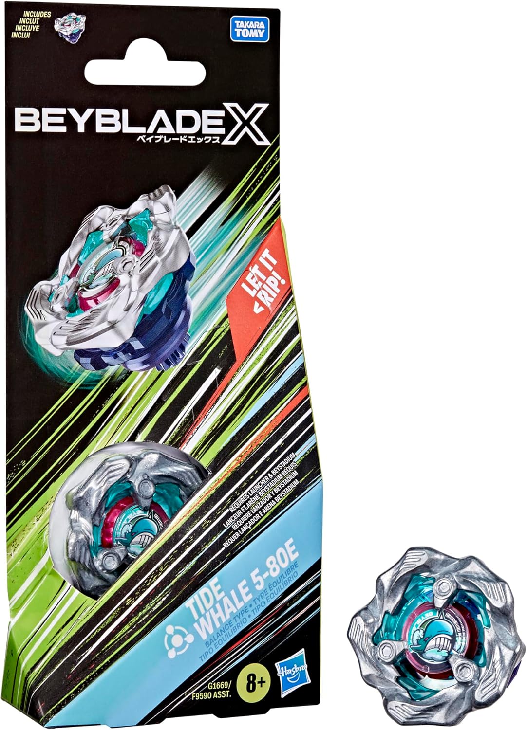Beyblade X: Tide Whale 5-80E Booster Pack Set