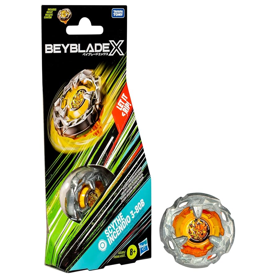 Beyblade X: Scythe Incendio 3-80B Booster Pack Set