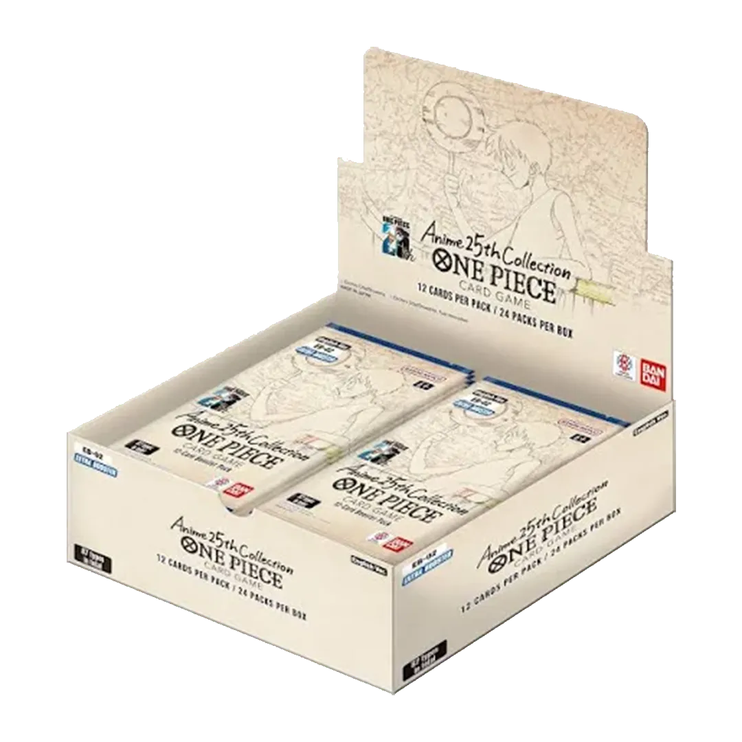 one piece card game anime 25th collection booster box One Piece Card Game: [EB02] Anime 25th Collection Extra Booster Box – Lake  Hartwell Collectibles