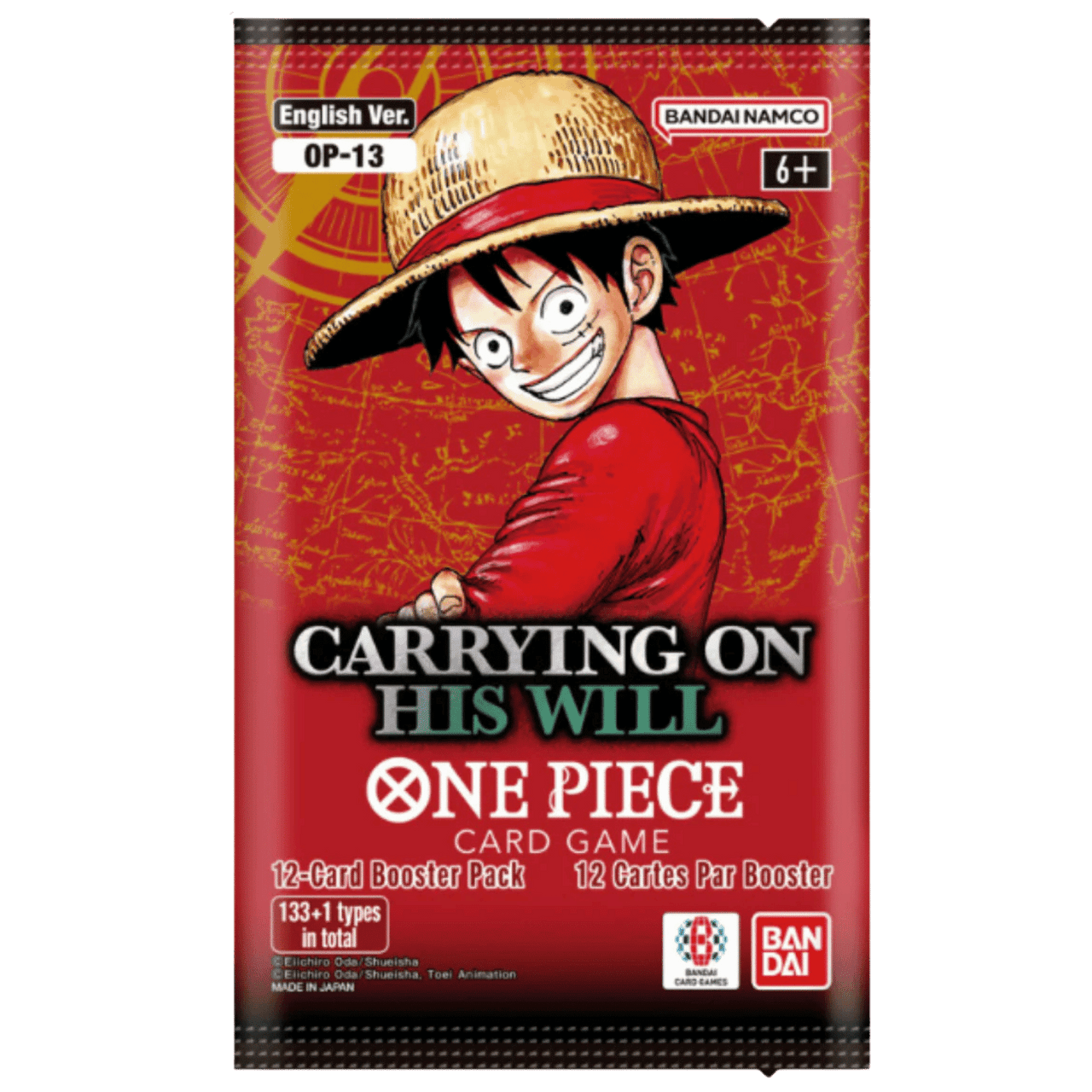 One Piece TCG: Carrying On His Will (OP-13) Booster Pack