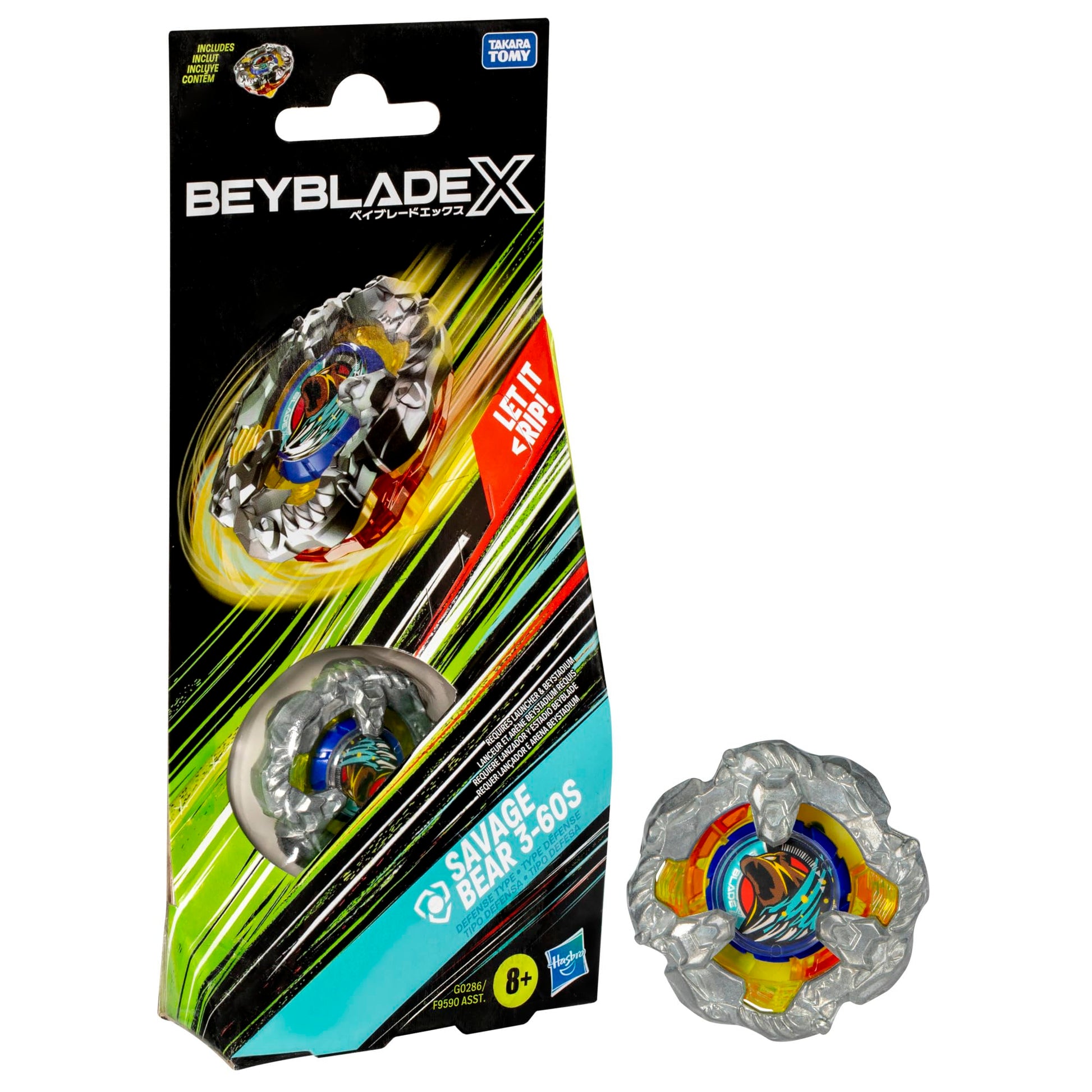 Beyblade X: Savage Bear 3-60S Booster Pack Set