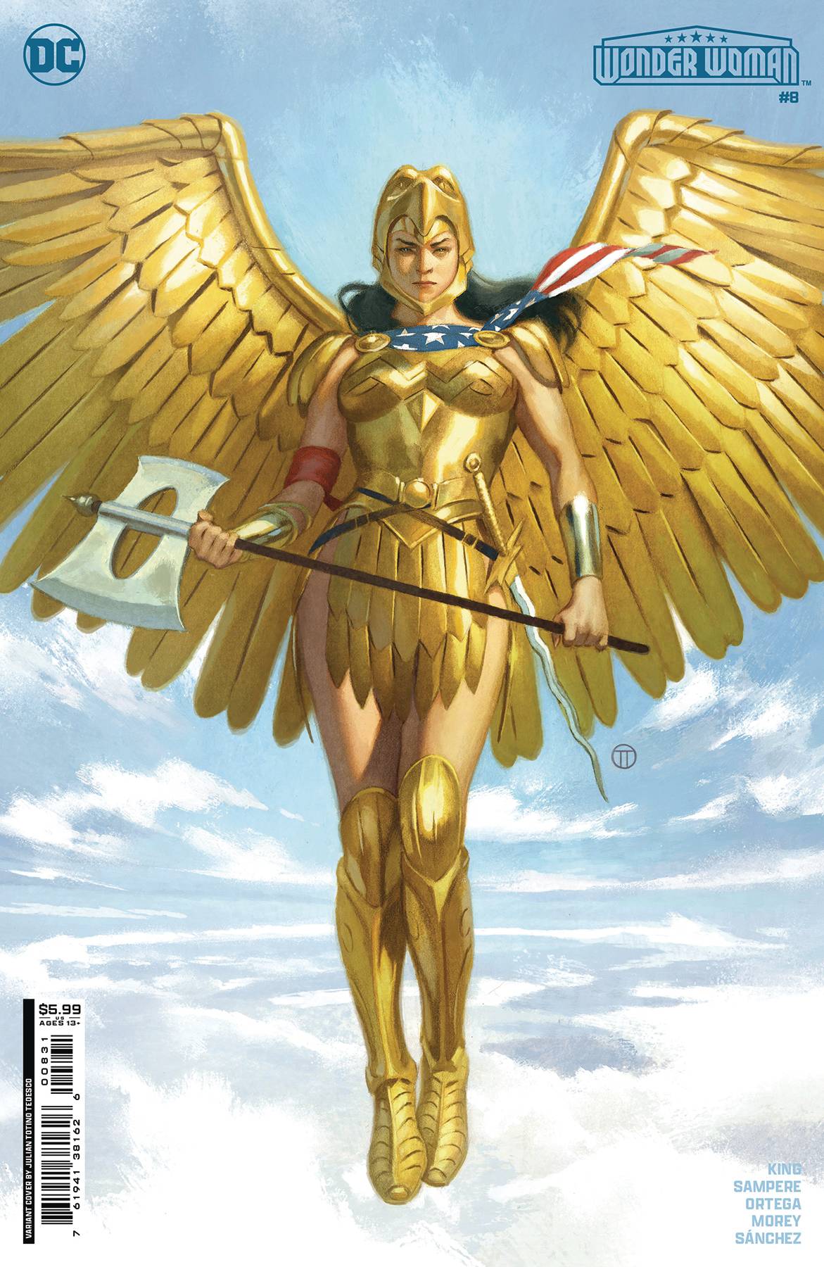 WONDER WOMAN #8 CVR B JULIAN TOTINO TEDESCO CSV