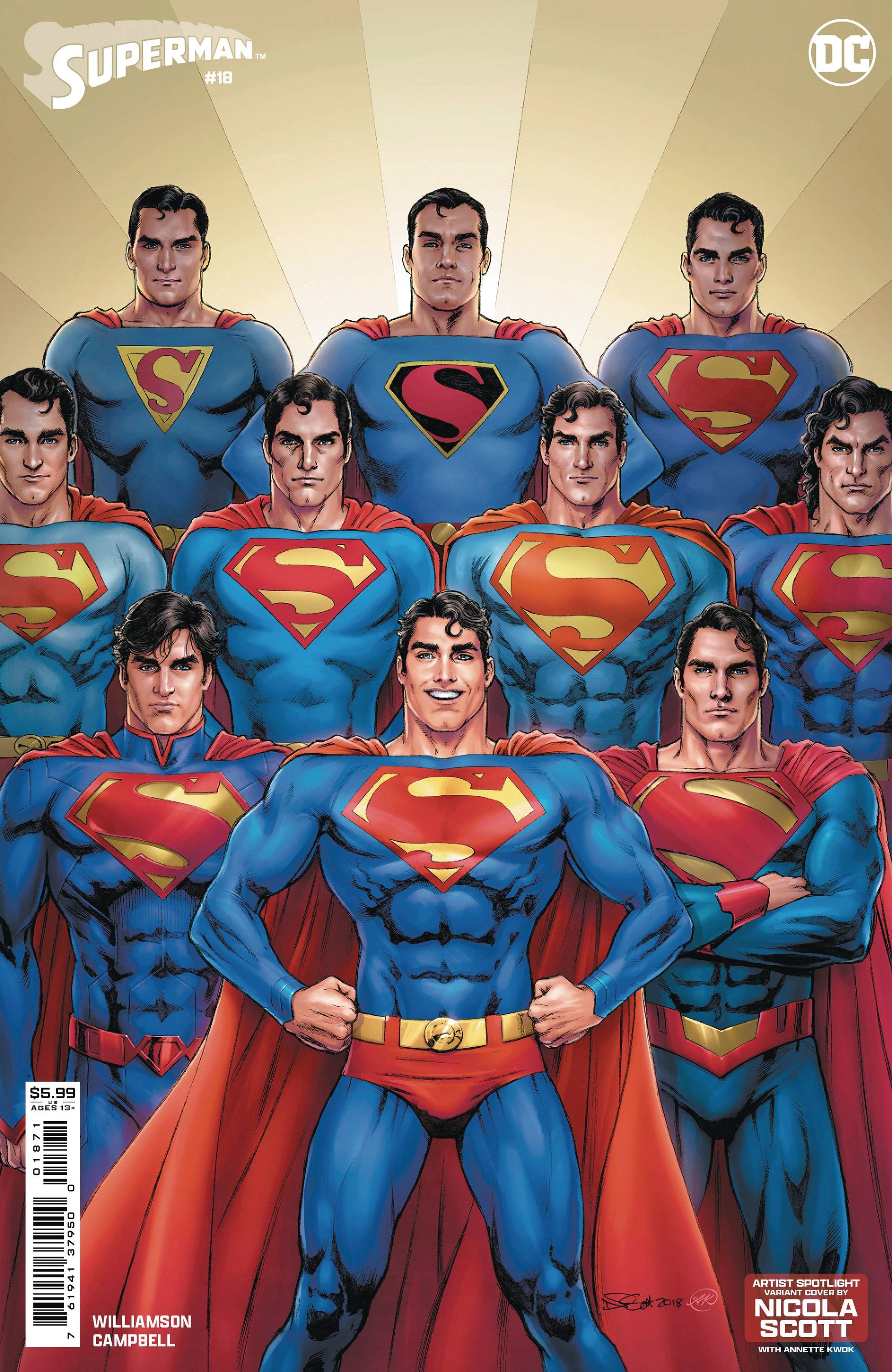 SUPERMAN #18 CVR E NICOLA SCOTT ARTIST SPOTLIGHT CSV AP