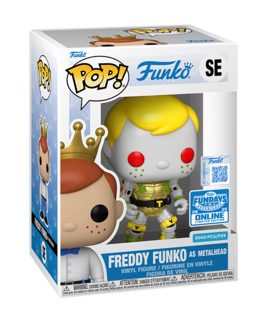 2025 Funko Fundays Freddy Funko at Metalhead Pop! Vinyl (LE 3000, Online Edition)