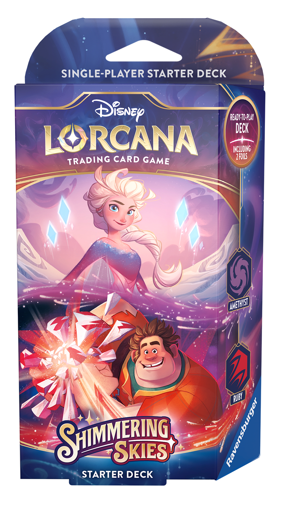 Disney Lorcana: Shimmering Skies Starter Deck (Amethyst & Ruby)