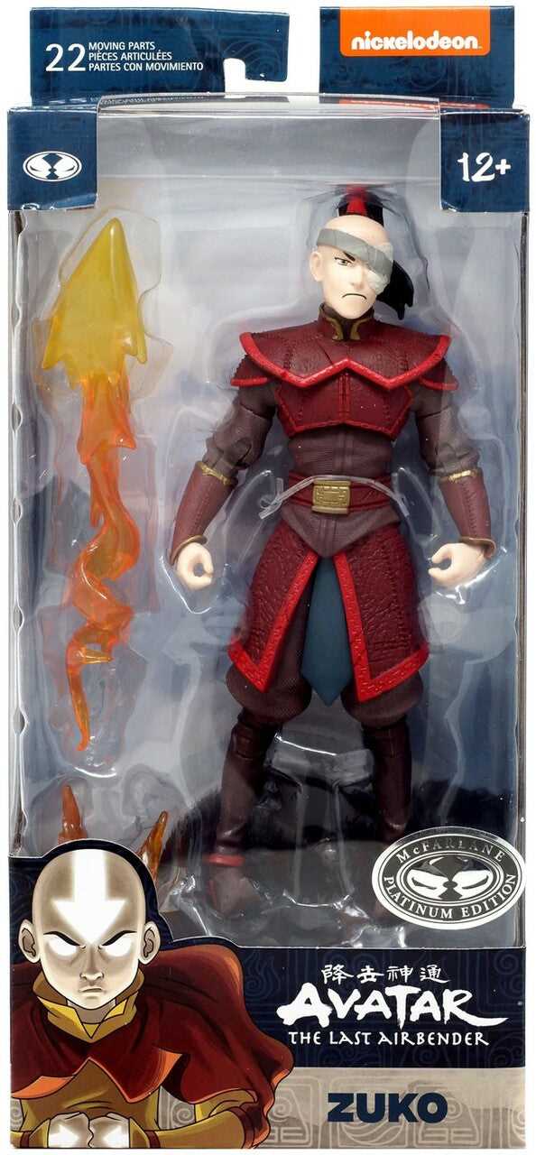 Avatar The Last Airbender: Zuko - 7" Platinum Edition Action Figure by McFarlane Toys