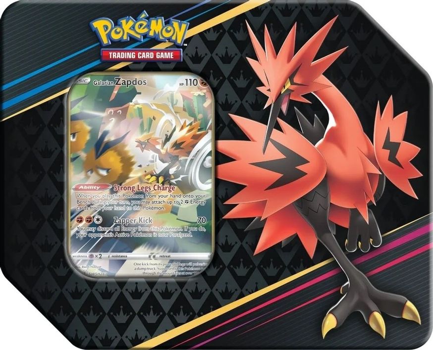 Pokémon TCG: Galarian Articuno, Galarian Zapdos & Galarian Moltres Cards  with 2 Booster Packs & Coin