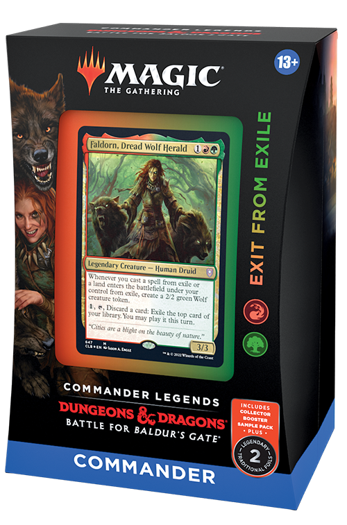 Magic The Gathering: Commander Legends D&D Battle for Baldur’s Gate - Commander Deck Box