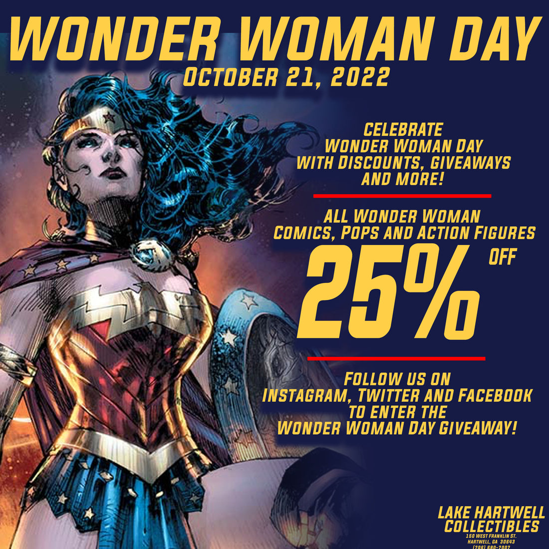 Wonder Woman Day Brings Discounts and More on Oct. 21!