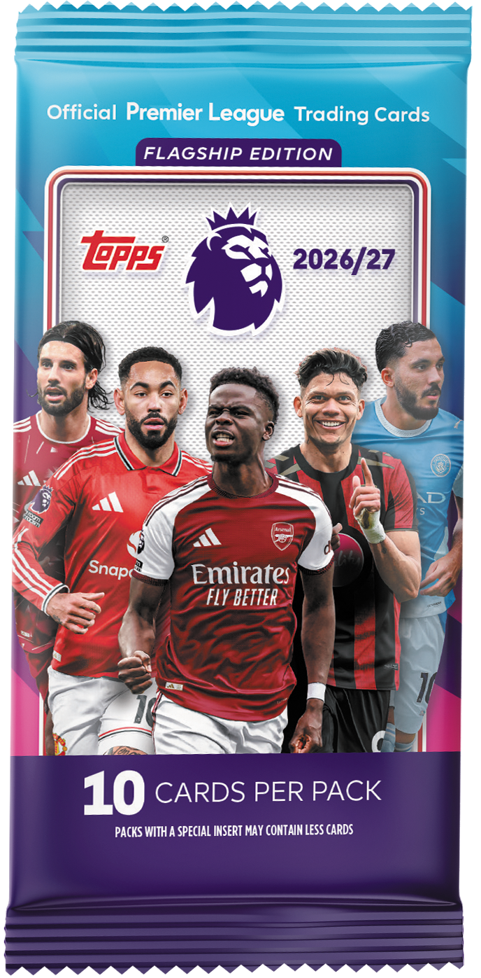 2026-27 Topps Premiere League Flagship Soccer Value Pack (1 Pack)