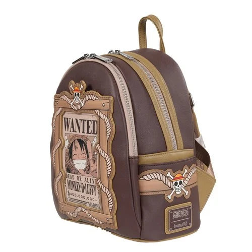 One Piece Wanted Dead or Alive Monkey D. Luffy Loungefly Mini-Backpack - Exclusive