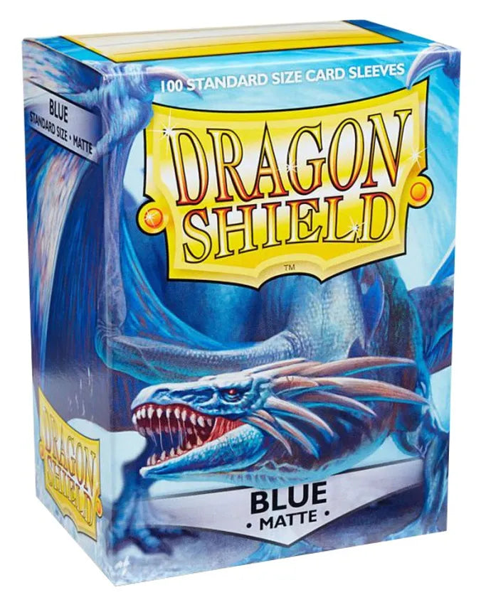 Dragon Shield: Standard Card Sleeves - BLUE Matte (100ct)