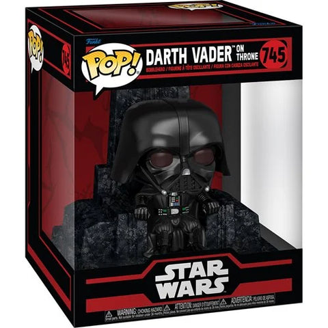 Star Wars Dark Side Darth Vader On Throne Deluxe Funko Pop! Vinyl Figure