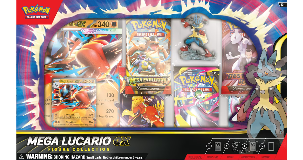 Pokemon Trading Card Game: Mega Lucario ex Figure Collection
