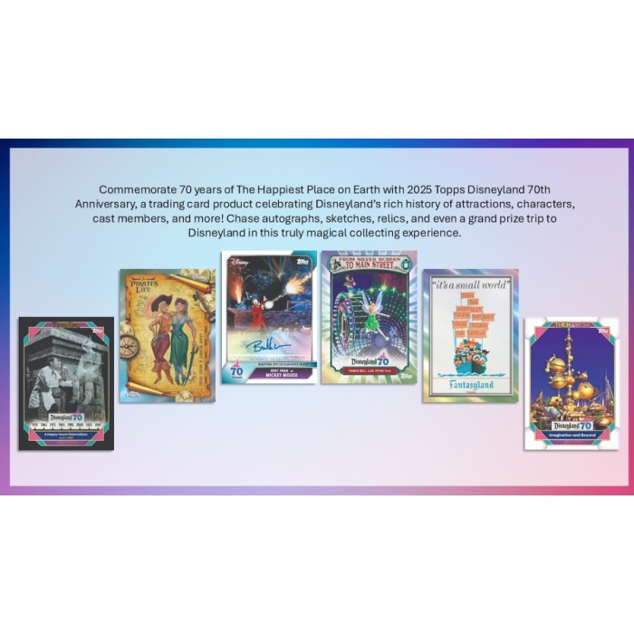 2025 Topps Disneyland 70th Anniversary Blaster Box