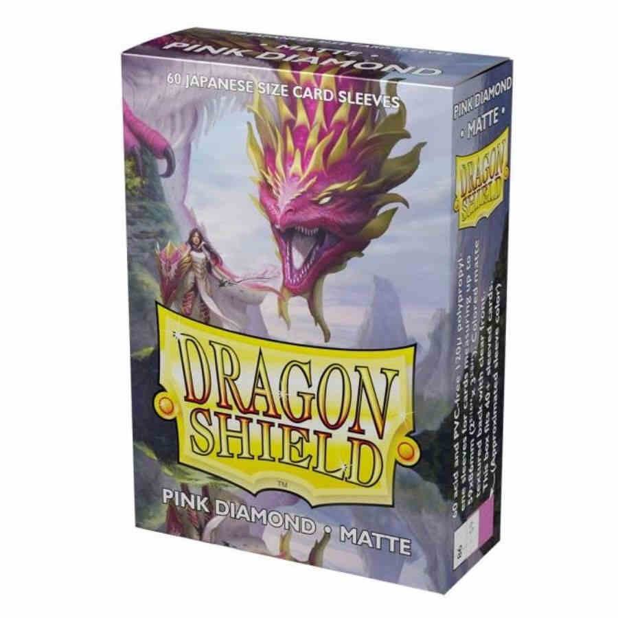 Dragon Shield Matte Japanese Sleeves - Pink Diamond (60-Pack) - Dragon Shield Card Sleeves