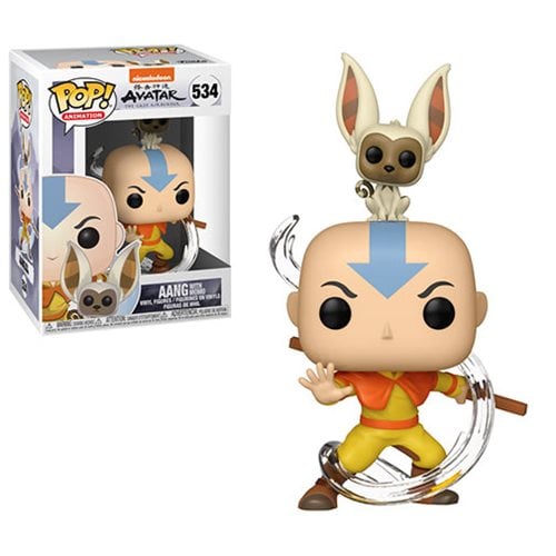 Funko Pop! : Avatar The Last Airbender - Aang with Momo Vinyl Figure #534