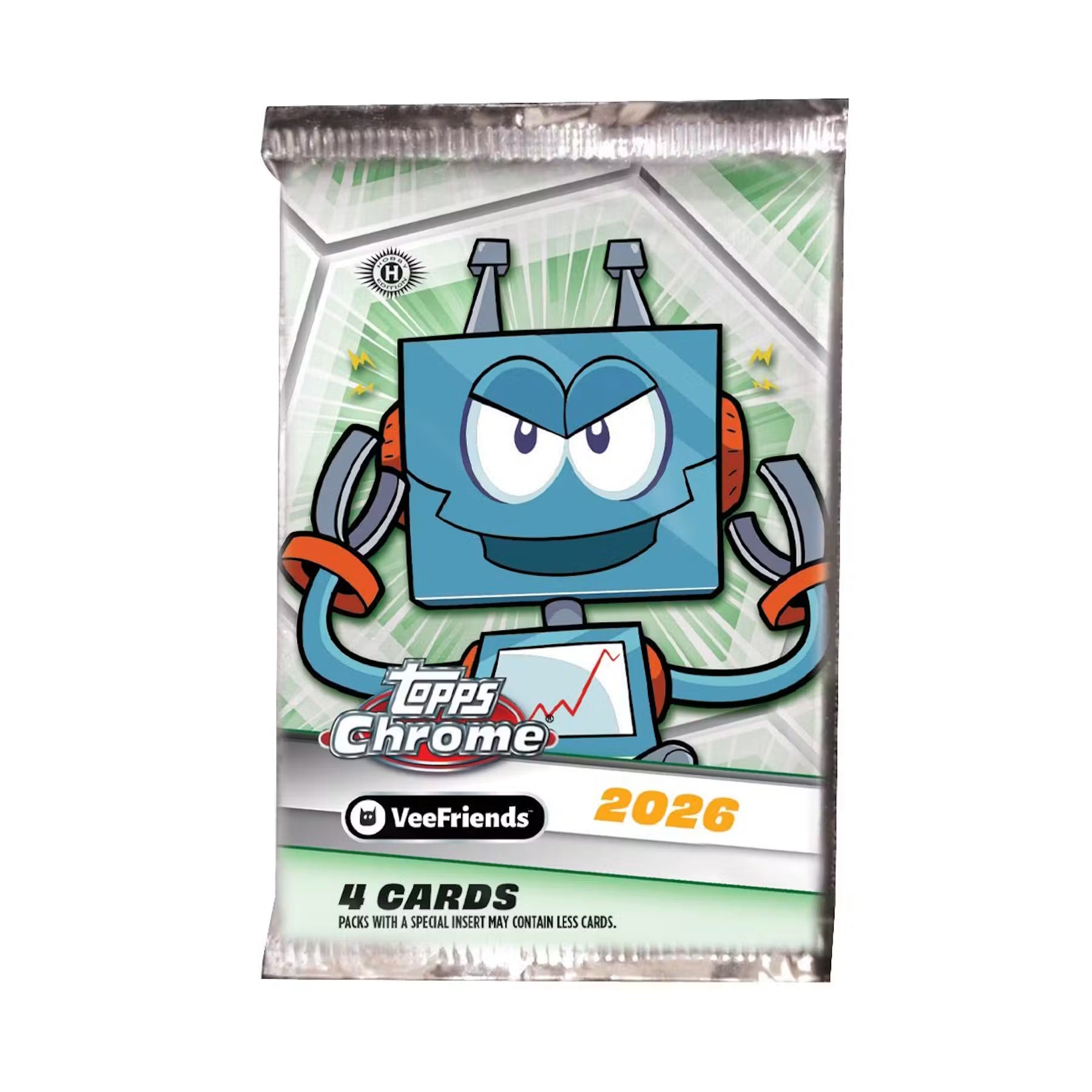 2026 Topps VeeFriends Chrome Retail Value Pack (1 Pack)