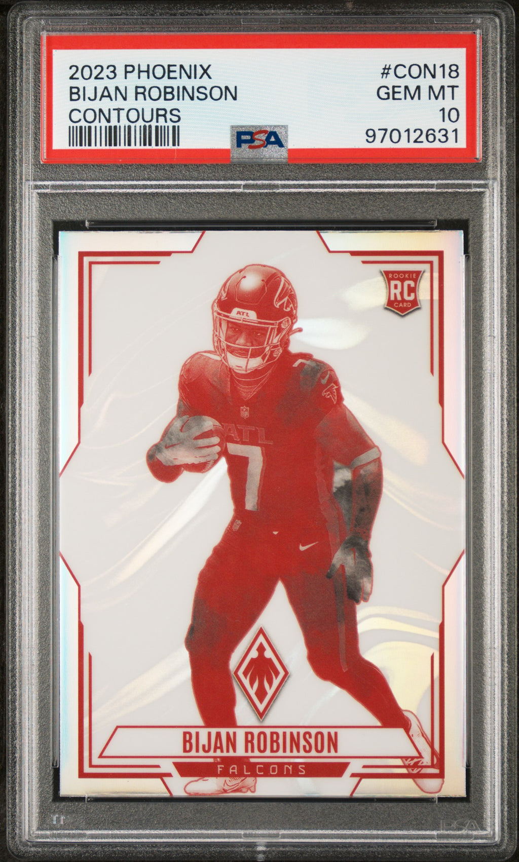 2023 Panini Phoenix Contours #CON18 Bijan Robinson PSA 10