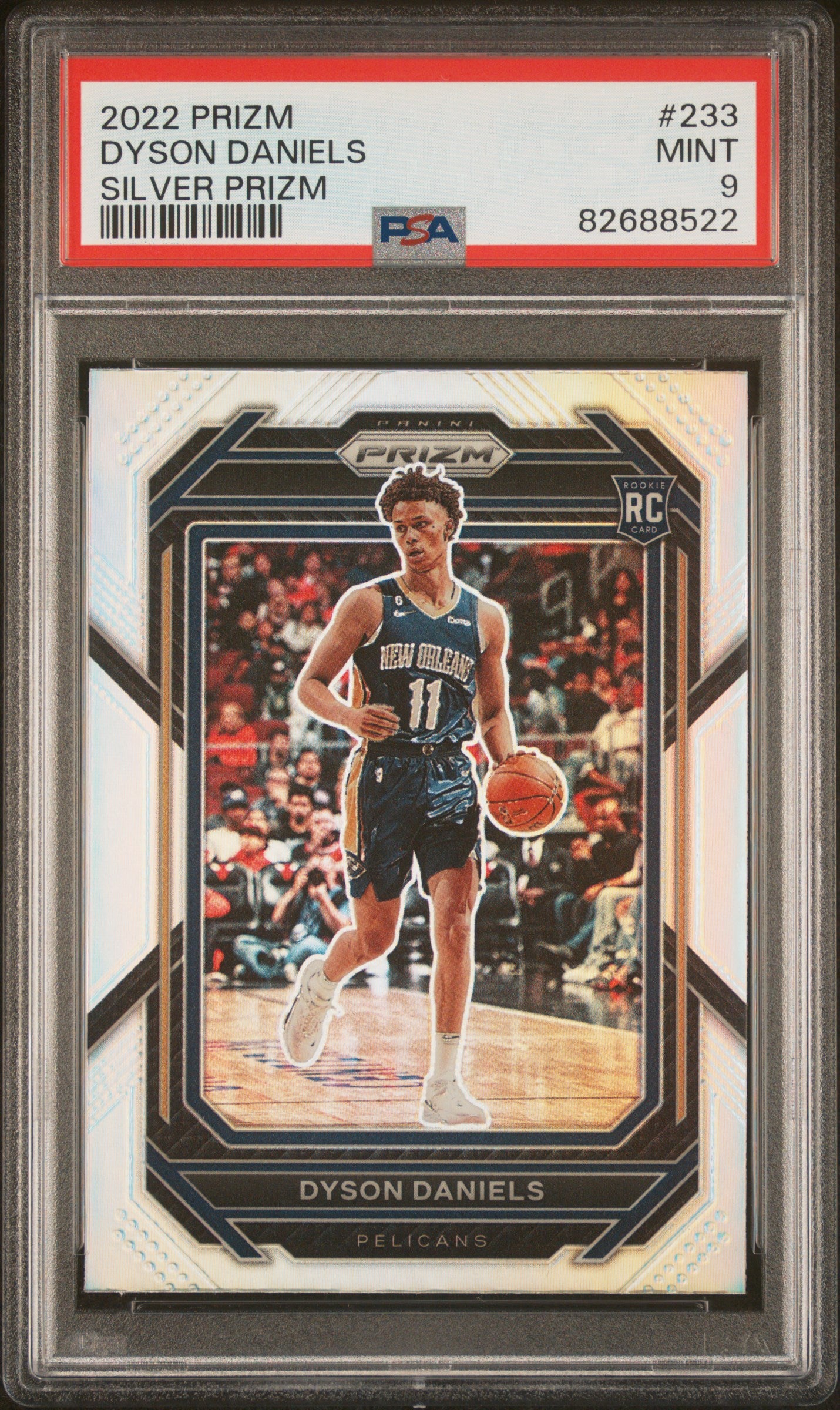 2022 Panini Prizm #233 Dyson Daniels Silver Prizm PSA 9