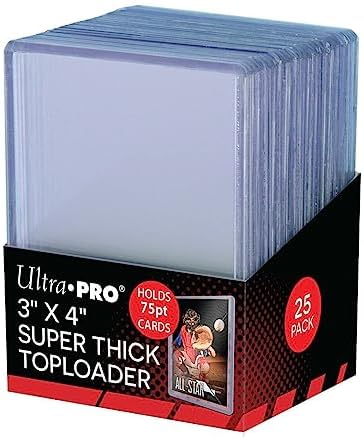 Ultra-Pro 3X4 Extra Thick (75pt) TOP LOADER (25 pk)