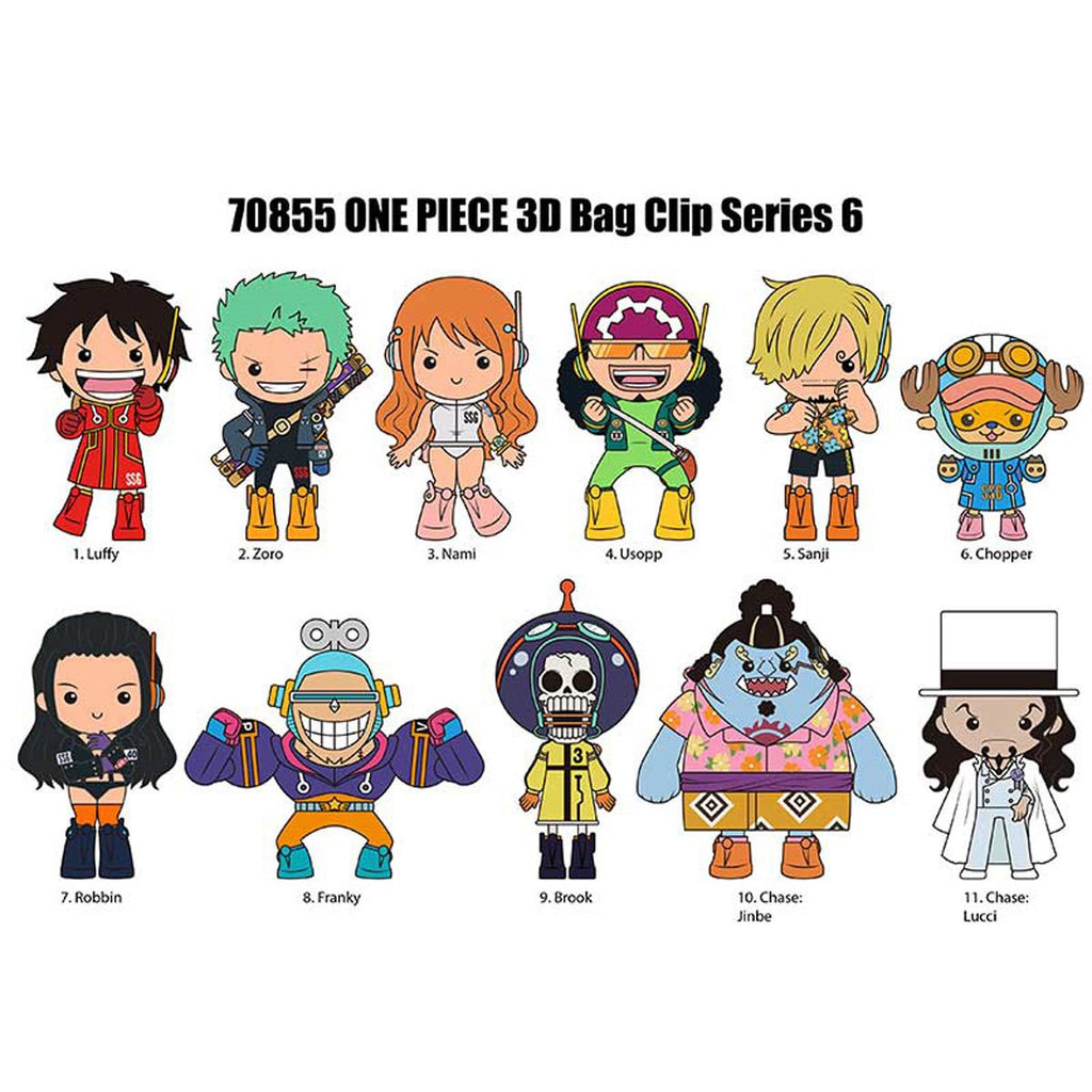 One Piece Series 6 3D Foam Bag Clip Blind Bag by Monogram