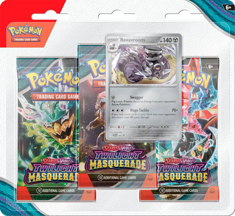 Pokemon Twilight Masquerade 3 Pack Blister [Revavroom]