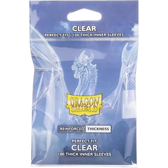 Dragon Shield: Perfect Fit CLEAR Thick Inner Sleeves (100ct)