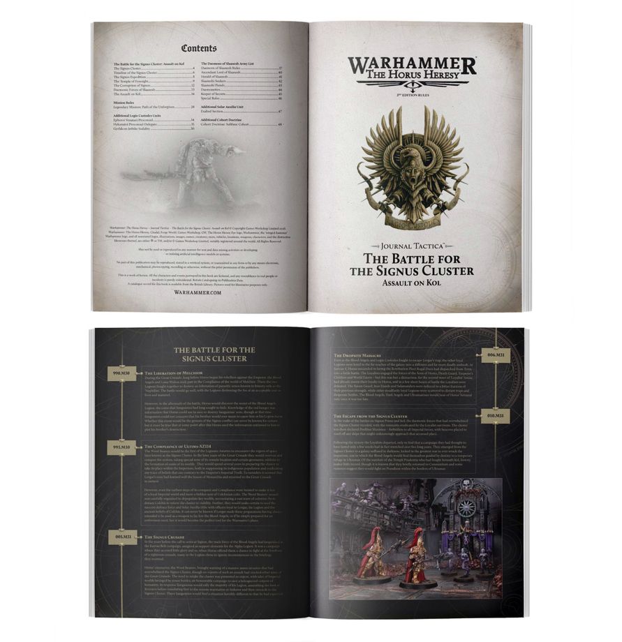 Warhammer 40K : The Horus Heresy - Journal Tactica - The Battle For The Signus Cluster Assault On Kol