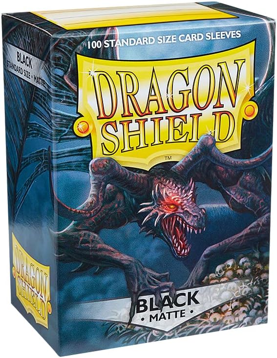Dragon Shield: Black - Matte Sleeves - Standard Size (100ct)