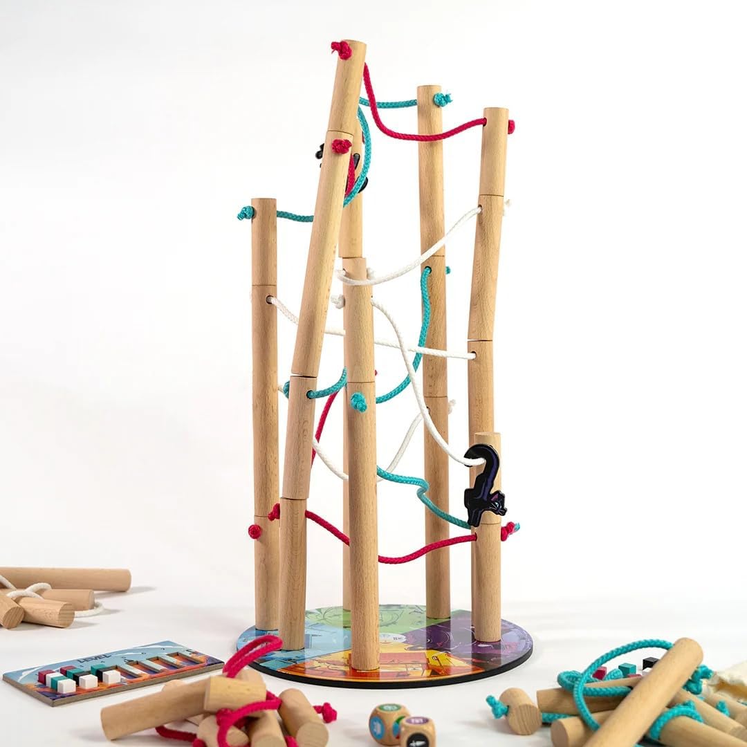 Nekojima | Avoid Mischievous Cats While Carefully Building a Japanese Power Grid | Stacking and Weaving Dexterity Game