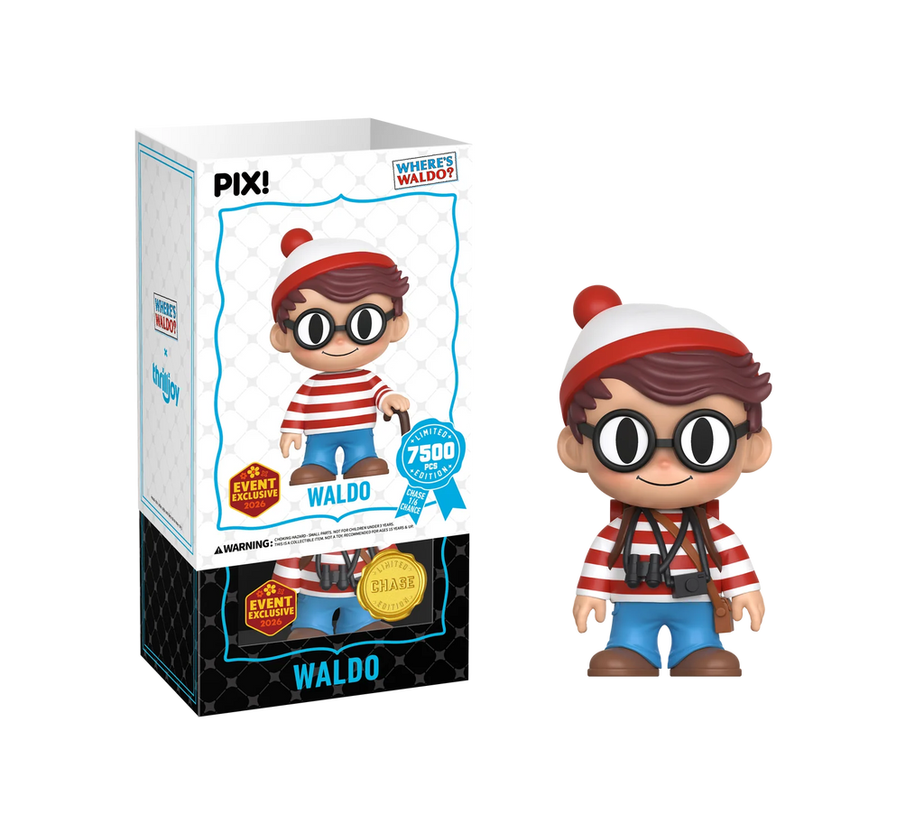 Where's Waldo Waldo with Cane Thrilljjoy Pix! Vinyl Figure - 2026 Spring Convention Exclusive