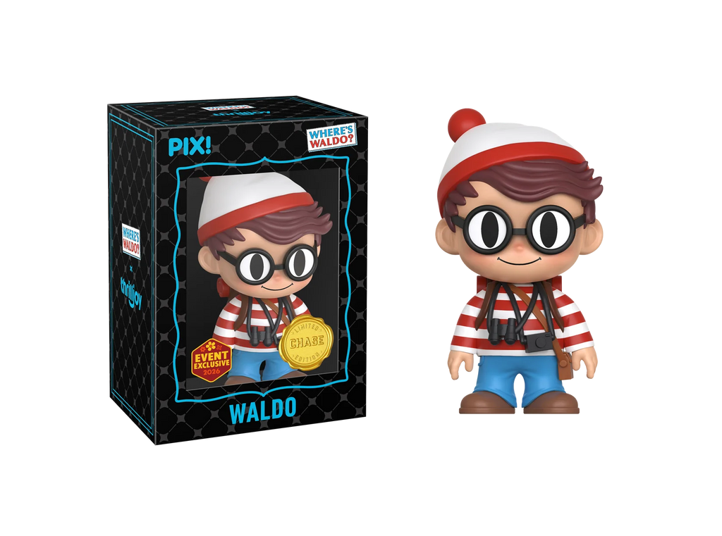 Where's Waldo Waldo with Cane Thrilljjoy Pix! Vinyl Figure - 2026 Spring Convention Exclusive