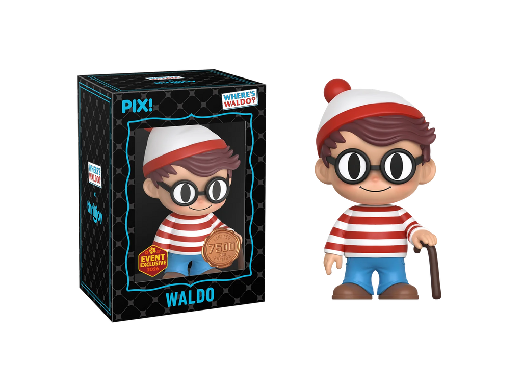 Where's Waldo Waldo with Cane Thrilljjoy Pix! Vinyl Figure - 2026 Spring Convention Exclusive