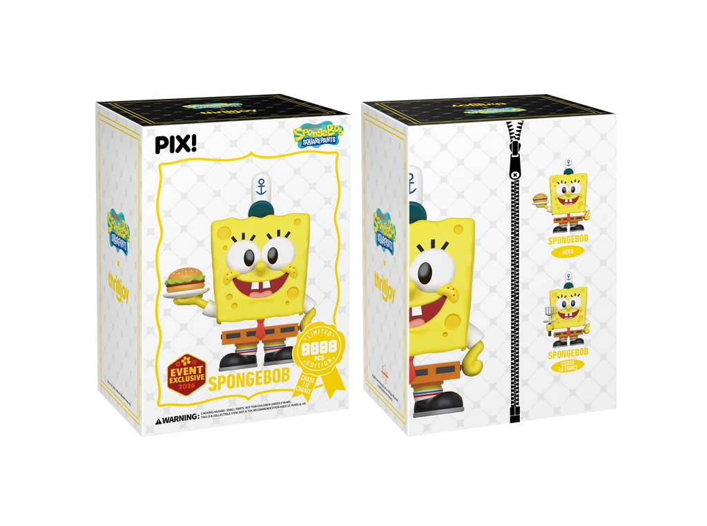 SpongeBob SquarePants with Krabby Patty Pix! Vinyl Figure - 2026 Convention Exclusive