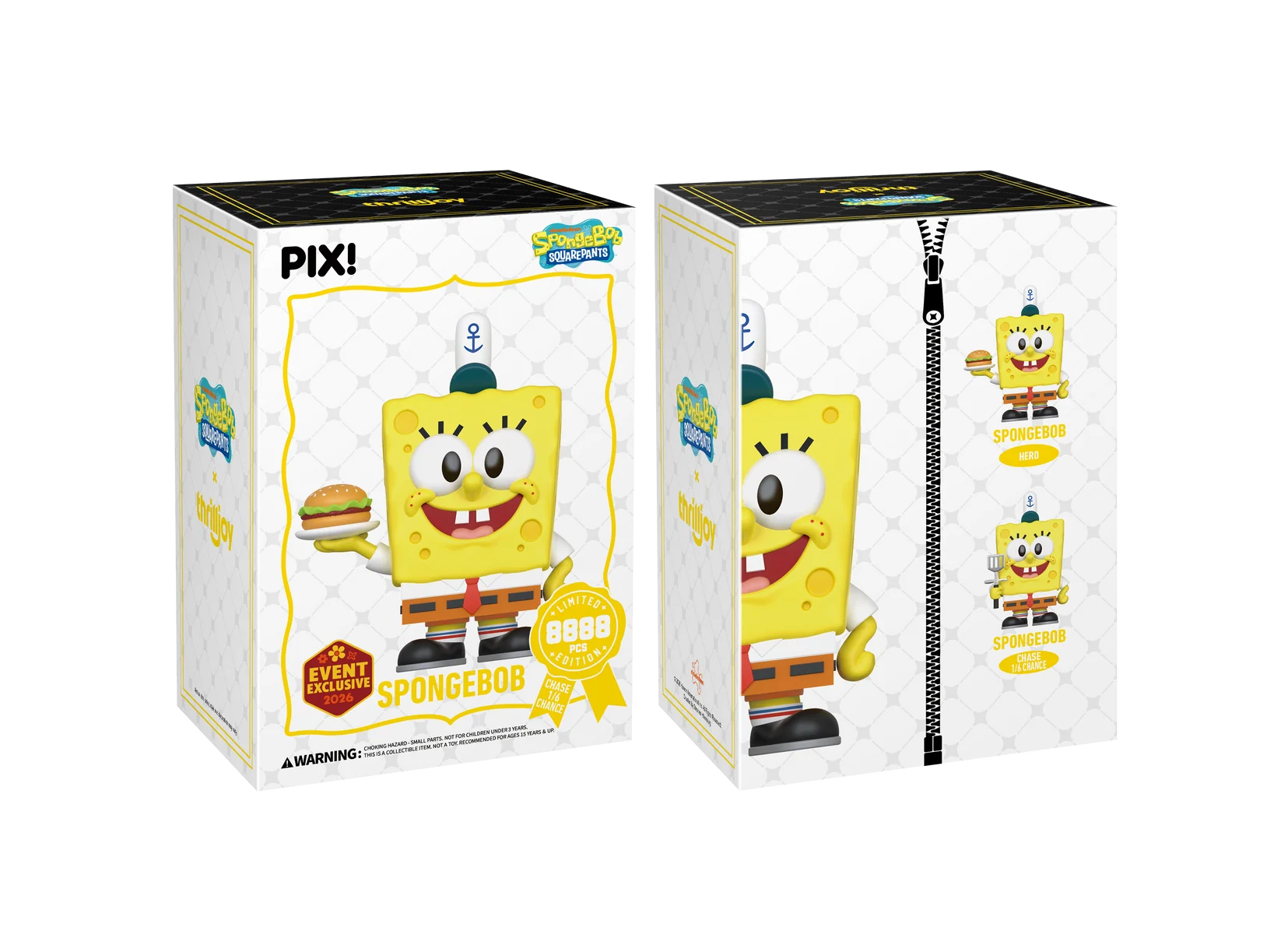 SpongeBob SquarePants with Krabby Patty Pix! Vinyl Figure - 2026 Convention Exclusive