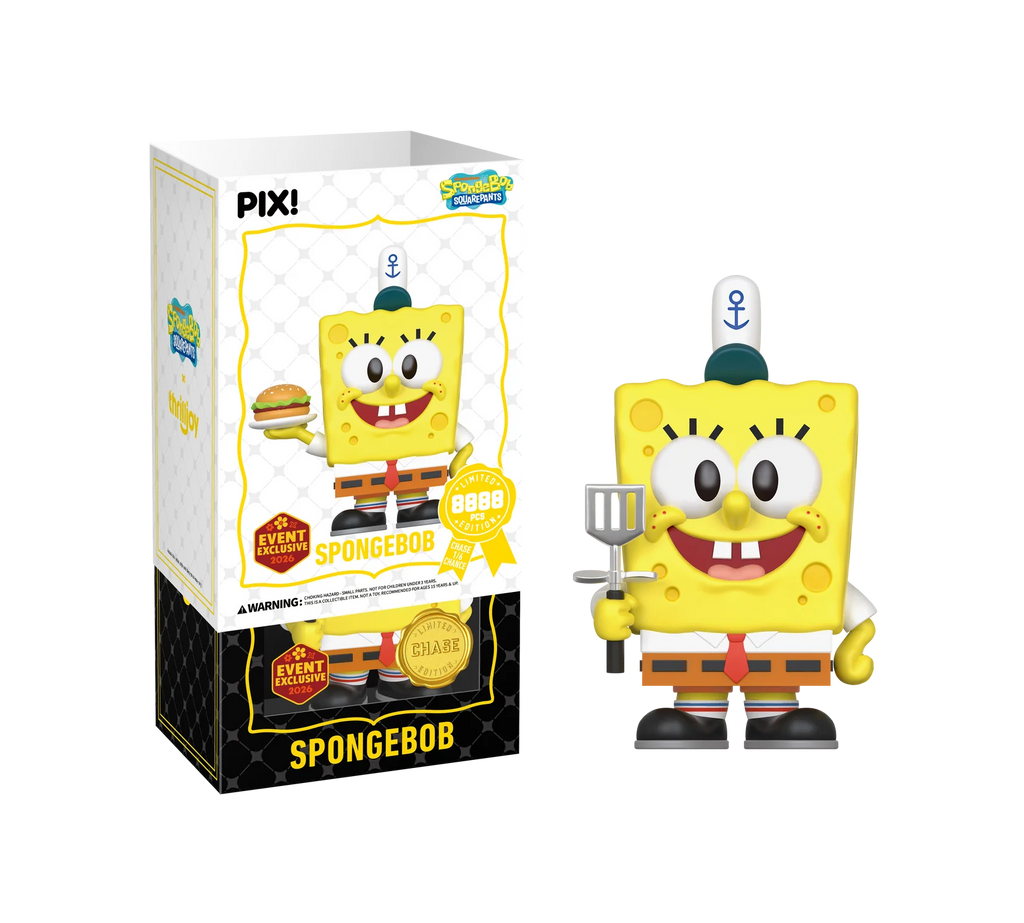 SpongeBob SquarePants with Krabby Patty Pix! Vinyl Figure - 2026 Convention Exclusive