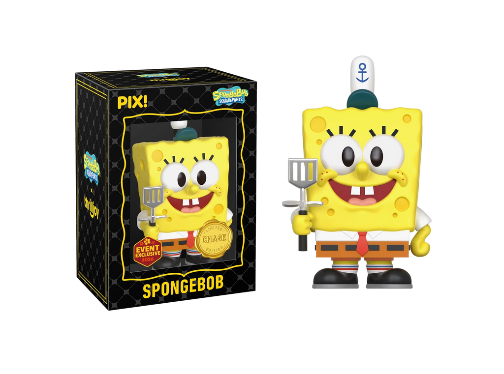 SpongeBob SquarePants with Krabby Patty Pix! Vinyl Figure - 2026 Convention Exclusive