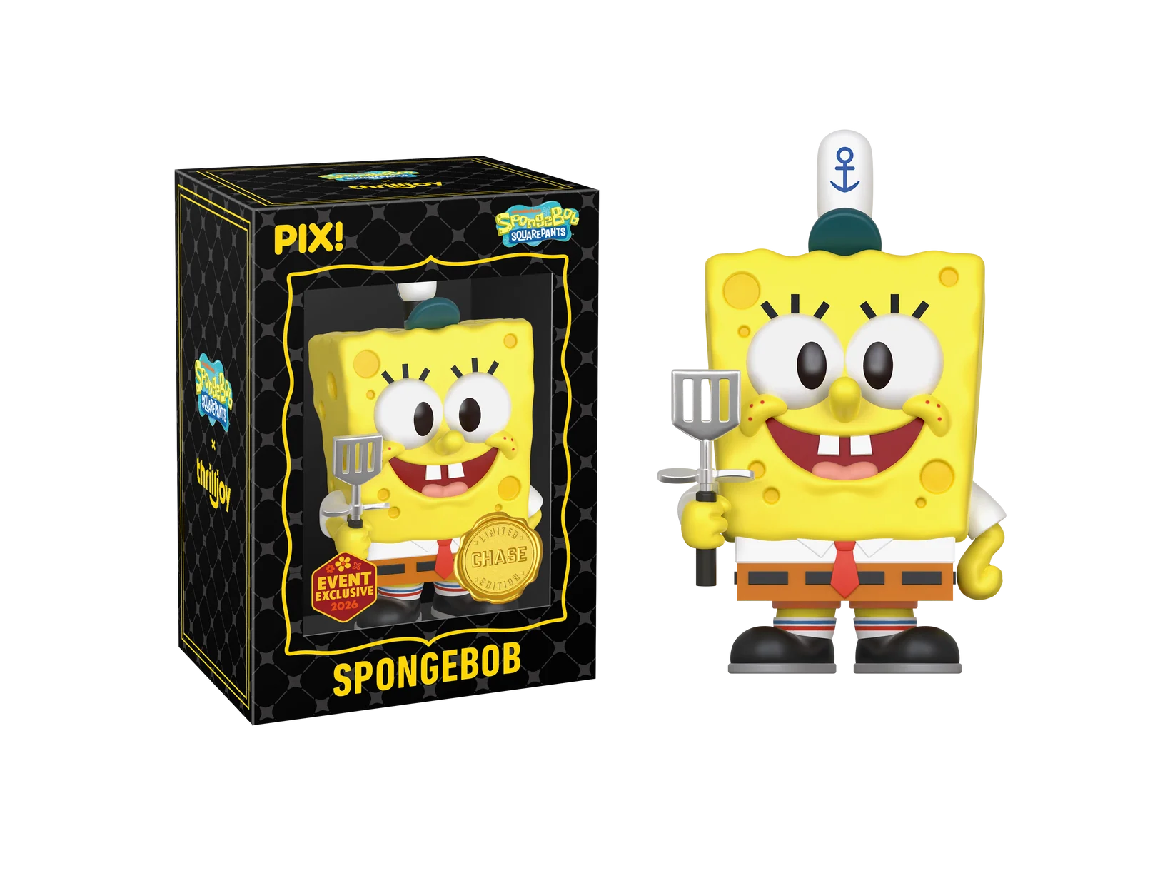 SpongeBob SquarePants with Krabby Patty Pix! Vinyl Figure - 2026 Convention Exclusive