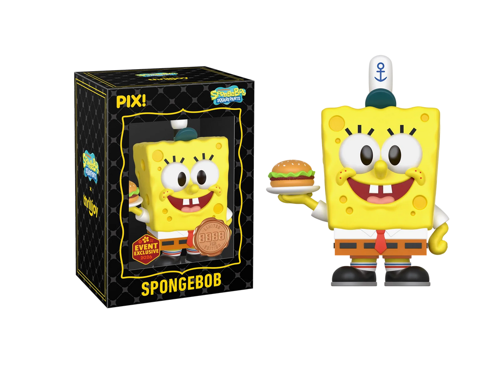 SpongeBob SquarePants with Krabby Patty Pix! Vinyl Figure - 2026 Convention Exclusive
