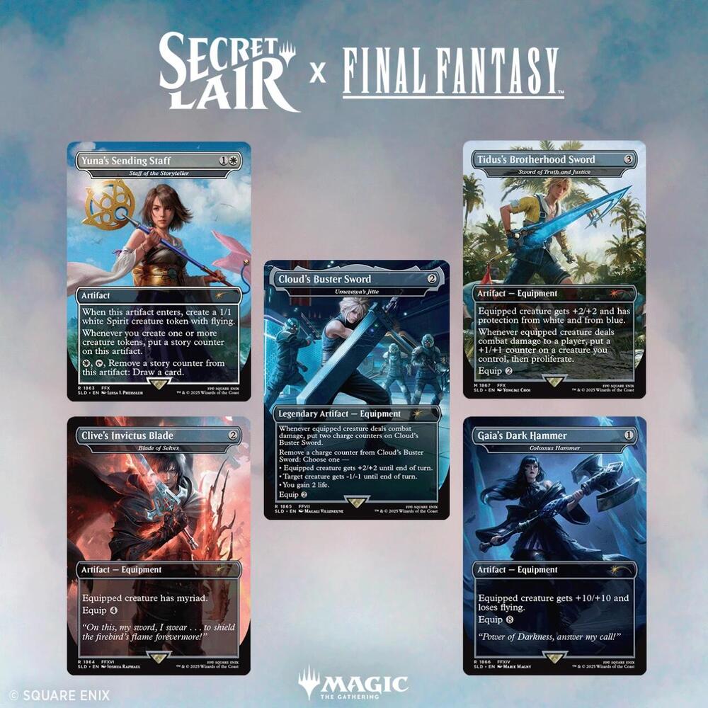 Magic the Gathering Secret Lair x Final Fantasy Weapons (Non-Foil Edition)