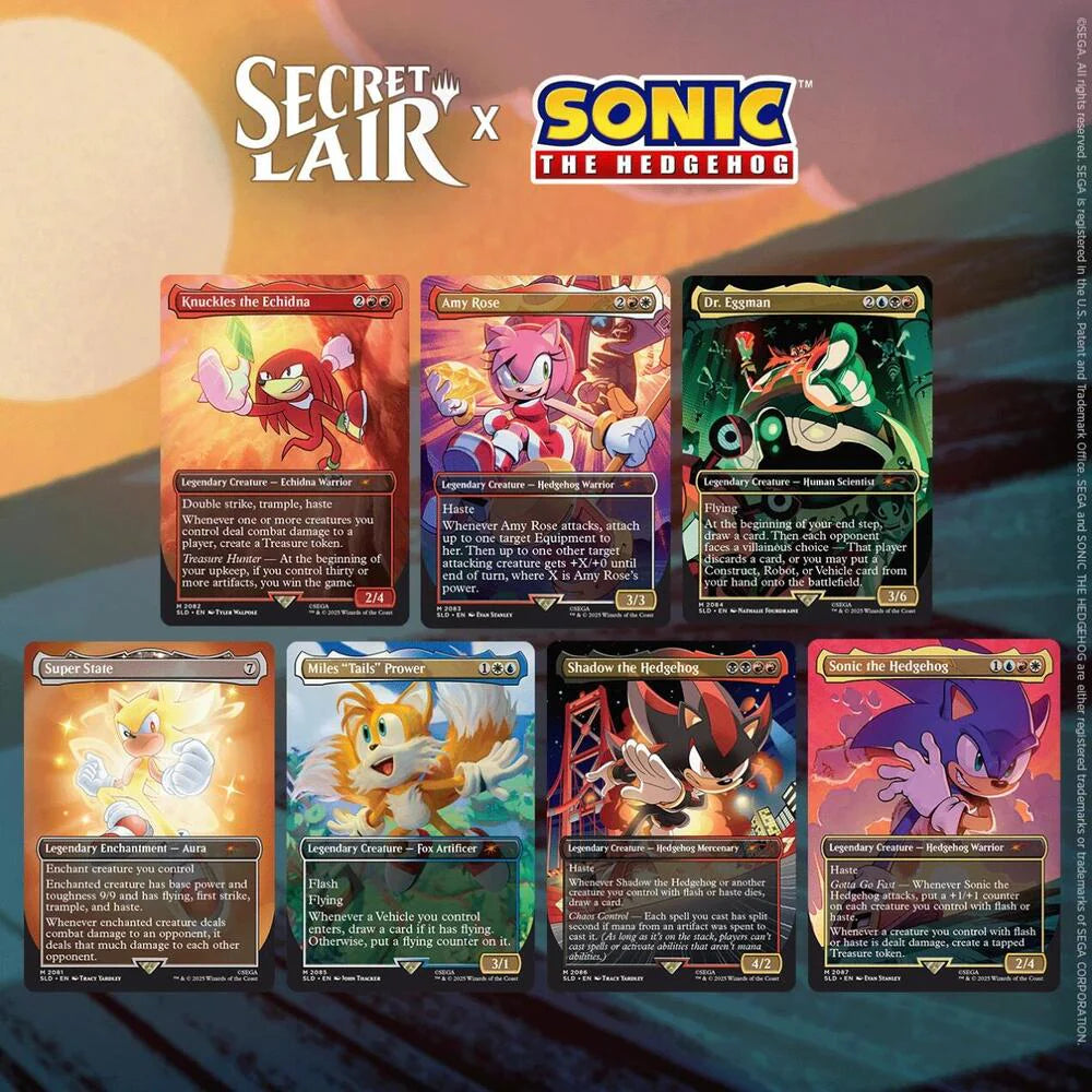 Magic the Gathering Secret Lair (WPN Exclusive) Sonic the Hedgehog: Friends & Foes Set