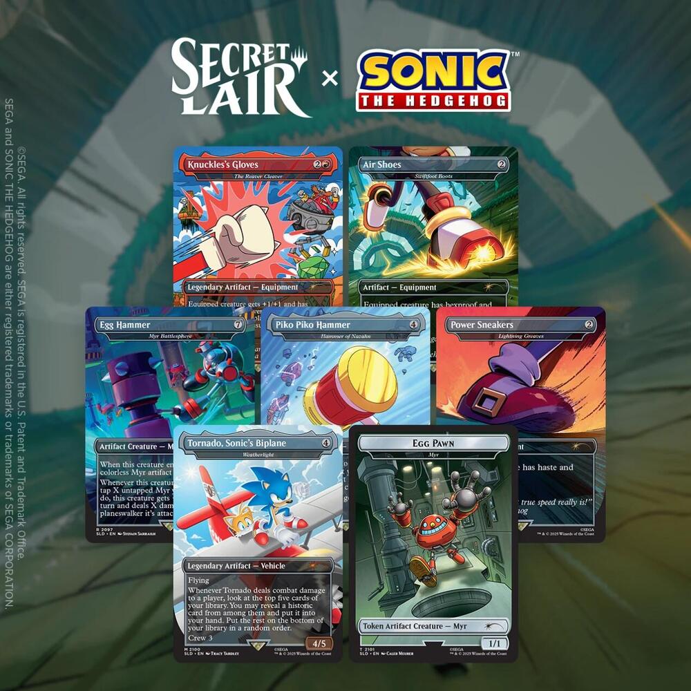 Magic the Gathering: Secret Lair - Sonic the Hedgehog - Turbo Gear - Non-Foil Edition