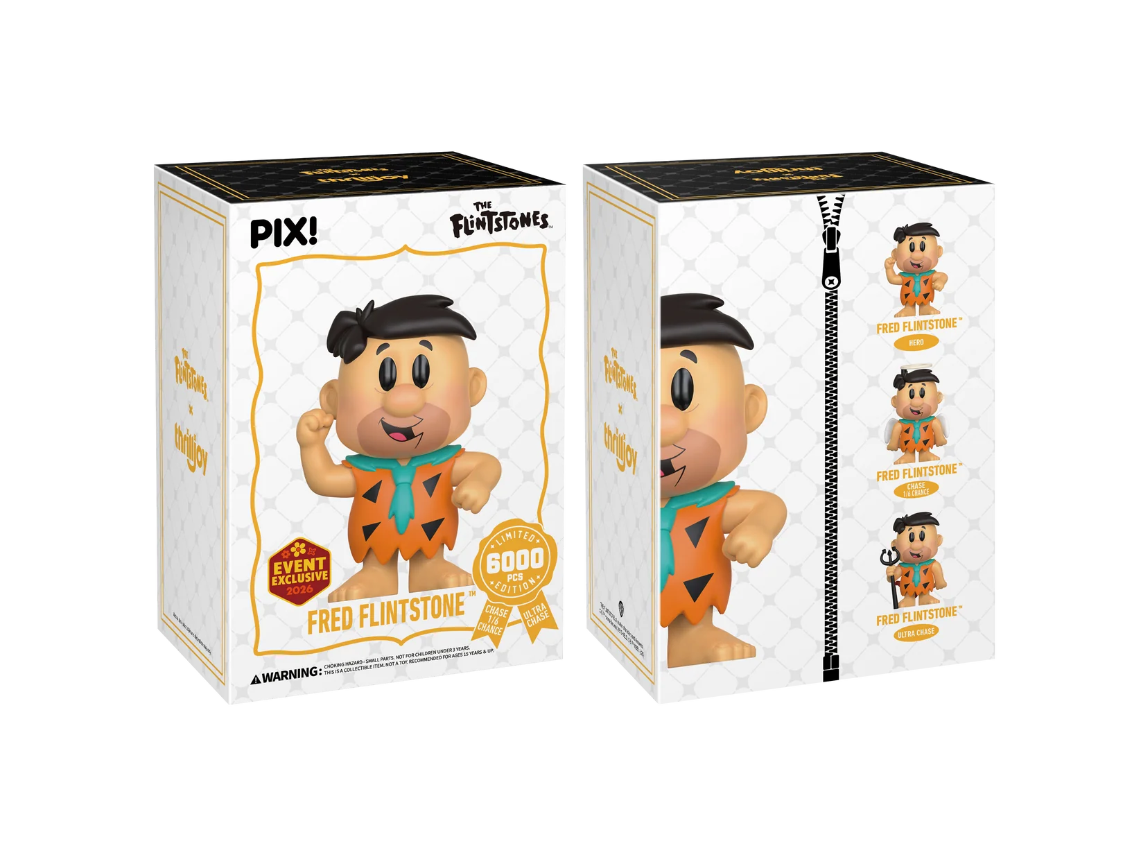 The Flintstones Fred Flintstone Thrilljoy Pix! Vinyl Figure - 2026 Convention Exclusive