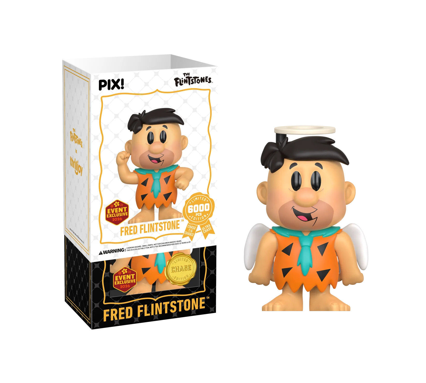 The Flintstones Fred Flintstone Thrilljoy Pix! Vinyl Figure - 2026 Convention Exclusive